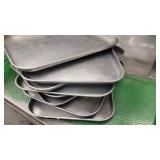 A 9pc 15.25x20.5x1inch Metal Tr