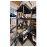 B 5 Shelf Plastic Storage S 77inches High, 3ft lon