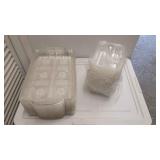 B Faux Pressed Glass 8x12 Plastic Serving Tray 120