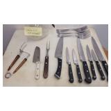 A 14pc Knives and more 4 Serving Stainless Steel 2