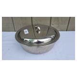 D 12 in Round Chafing Pan With 1 insert and lid