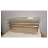 A 4pc Full Size Food Storage Co 4 18Quart.  Lid (c