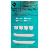 B 2 10pc stoneware serving