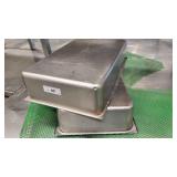A 2pc Full Size Stainless Steel Hotel Food Pans 4.
