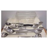 A 11pc 4 Large slotted serving s 1 Spork Regular S