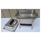 D Half Size Stainless Steel With 2 Inserts, 1 burn