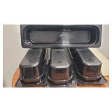 A 7pc Cambro Poly Hotel Food Insert Pans 6x20in. 6