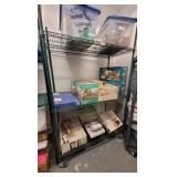 B Adjustable Rolling Shelf Green Finish 4ft x 2ft