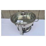 D 12in Round Stainless Stee With 1 insert and glas