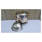 D Sunex 11in Round Stainles With 2 Lids, One rollb