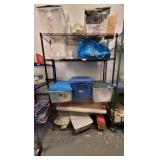 B Adjustable Rolling Shelf Black Finish 4ft x 18in