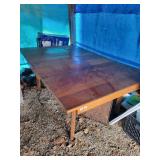 G Wooden Table with leaf 43x70in