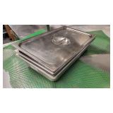 A 4pc Full Size Stainless Steel Hotel Food Pans 3