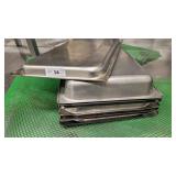 A 8pc Full Size Stainless Steel Hotel Food Pans 7