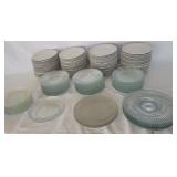Ceramic and Glass Plate Set