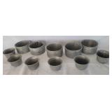 F Metal Baking or Serving Dishes Round 7in and 5in