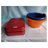 Plastic Food Trays Drink Bins