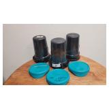 A 3pc 3 Rubermade 2 1/4 quart P with lids