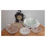 A 20pc 14 plates from 6.6 to 11i Cut Glass and Pre