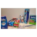 A 6pc Partial Containers Ziploc Various Sizes