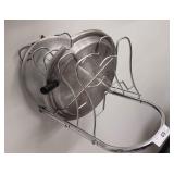 A Stainless Steel Wall Moun With 2 lids (10.5 and