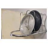 A Stainless Steel Wall Moun With 2 lids (9.5 and 1