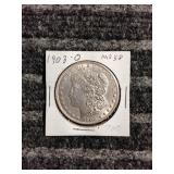 LB Morgan Dollar 1903 O Silver