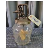 R2 Butter Churn Glass Jar