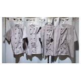 RACK 4 PCS chef jacket or coat size L