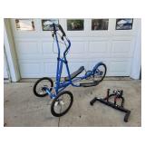 YD Elliptical Bicycle with stationary bike stan
