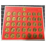 LB 36 pcs presidental hall of fame bronze