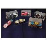6Pc Diecast cars Nascar 1:24 scale Some damage on