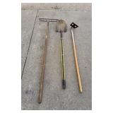 YD 3 pcs hoe rake shovel