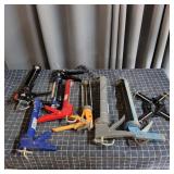 T4 corner clamp, caulk guns, 5 gal pail