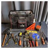 T5 Screwdrivers, husky tool bag chisels, tape, rub
