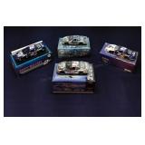 T1 4Pc Diecast cars Nascar 1:24 Scale NIB