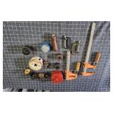 T2 12pc+ Bar clamps, Hole saws, c-clamps,