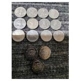 LB 15 pc shell, pioneer village tokens presidents
