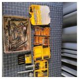 T2 large assortment drills, bits, bit cases
