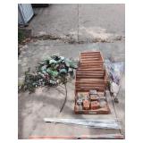 E3 10+Pc Wood crates wood dowels Cotton Floral dec