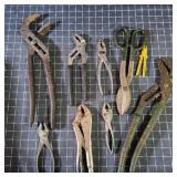 T2 large channel lock, Snips, Vice grips, pliers