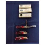 Q2 3Pc Folders Knifes CASE Muskrats