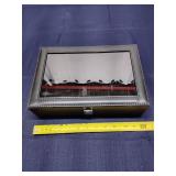C4 Leather / Plastic Display  Box 12 X 8 X 3