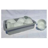 P-3 40+ 7in Ceramic Bowls in Bus tub