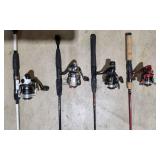 T4 4 pcs quantium fishing poles 6 ft and 5ft