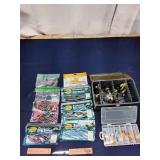 P2 25+Pc Rubber baits Fishing tackle Spinners Cran