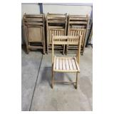 13 pcs wood chairs folding
