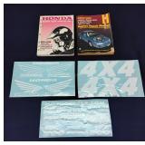 T2 3Pc decals Sercice manual TRX 300 Fourtraxx