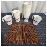 N3 17 pcs bud and bush beer pitchers 5x8