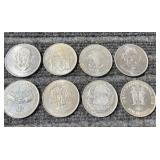 LB 8 pcs tokens cresent city golden rule canival c